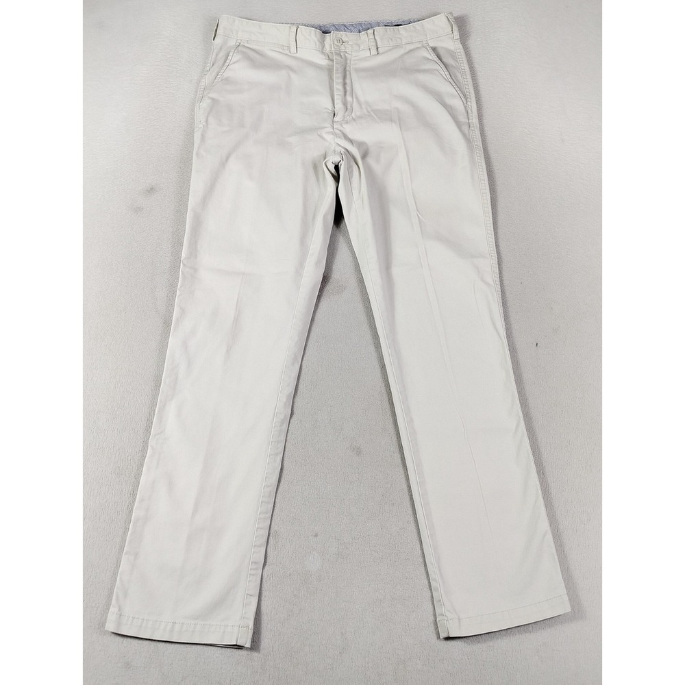 Cremieux Pants Mens 34 Beige Comfort Stretch Soho Chino Khakis Casual Office